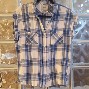 Rails Britt Blue and White Women's Blouse
